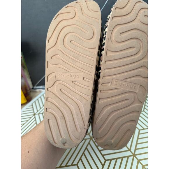 CORKYS Women's Leopard Print Platform Slides | Size 10 - Picture 5 of 5